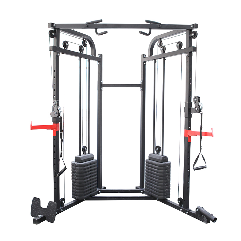 Home Gym Rack With Cables - Power Rack Cable Crossover Machine Home