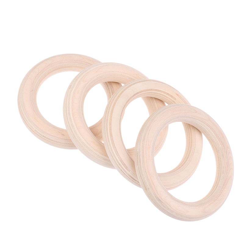 Gymnastic Rings Wooden - ● 2 ชิ้น/คู่ ห่วงไม้แบบพกพา สำหรับครอสฟิต ยิมนาสติก