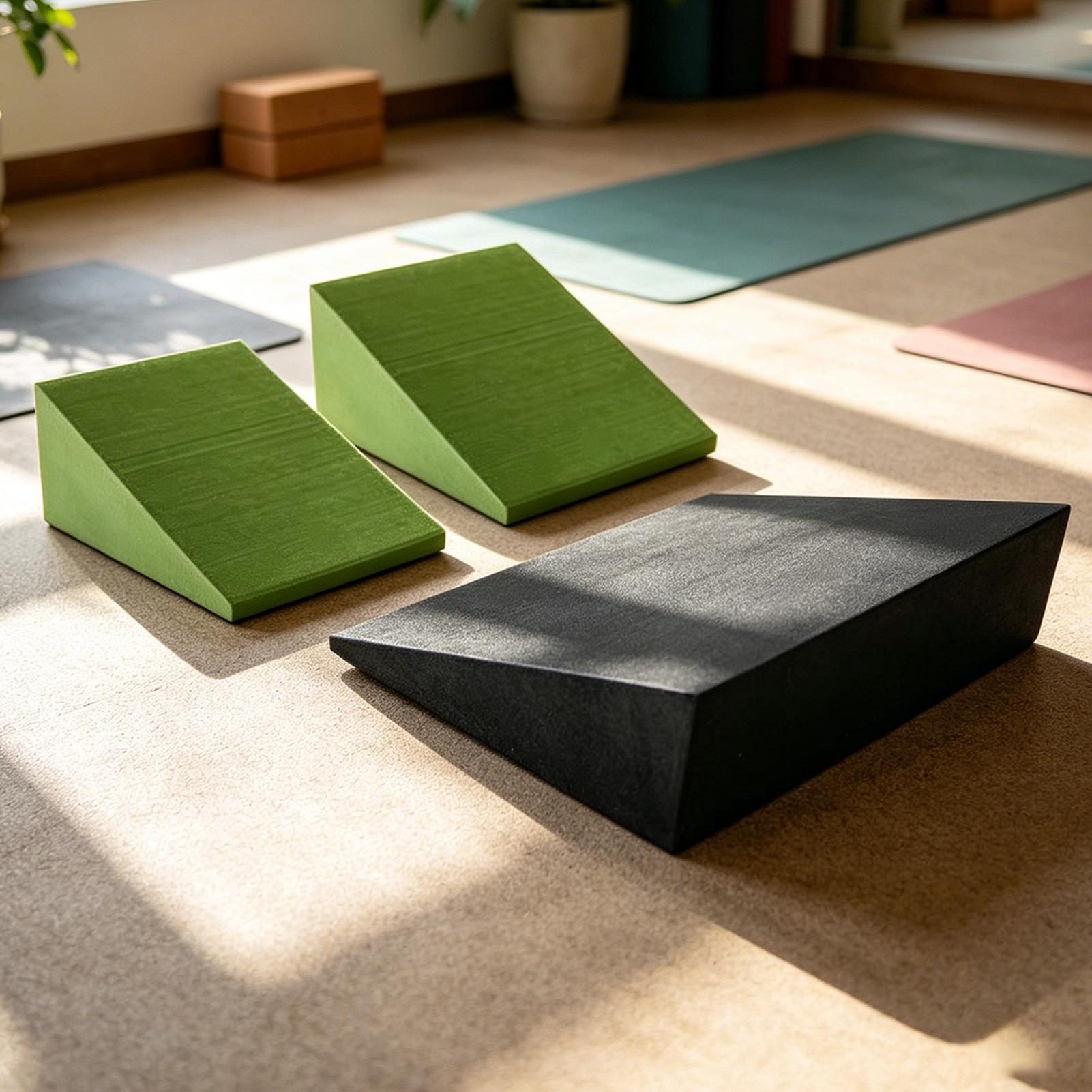 Home Gym Yoga Mat - แผ่นรองโยคะ EVA แบบเอียง แผ่นโฟมโยคะ แผ่นรองสำหรับสควอท แผ่นยืดกล้ามเนื้อ