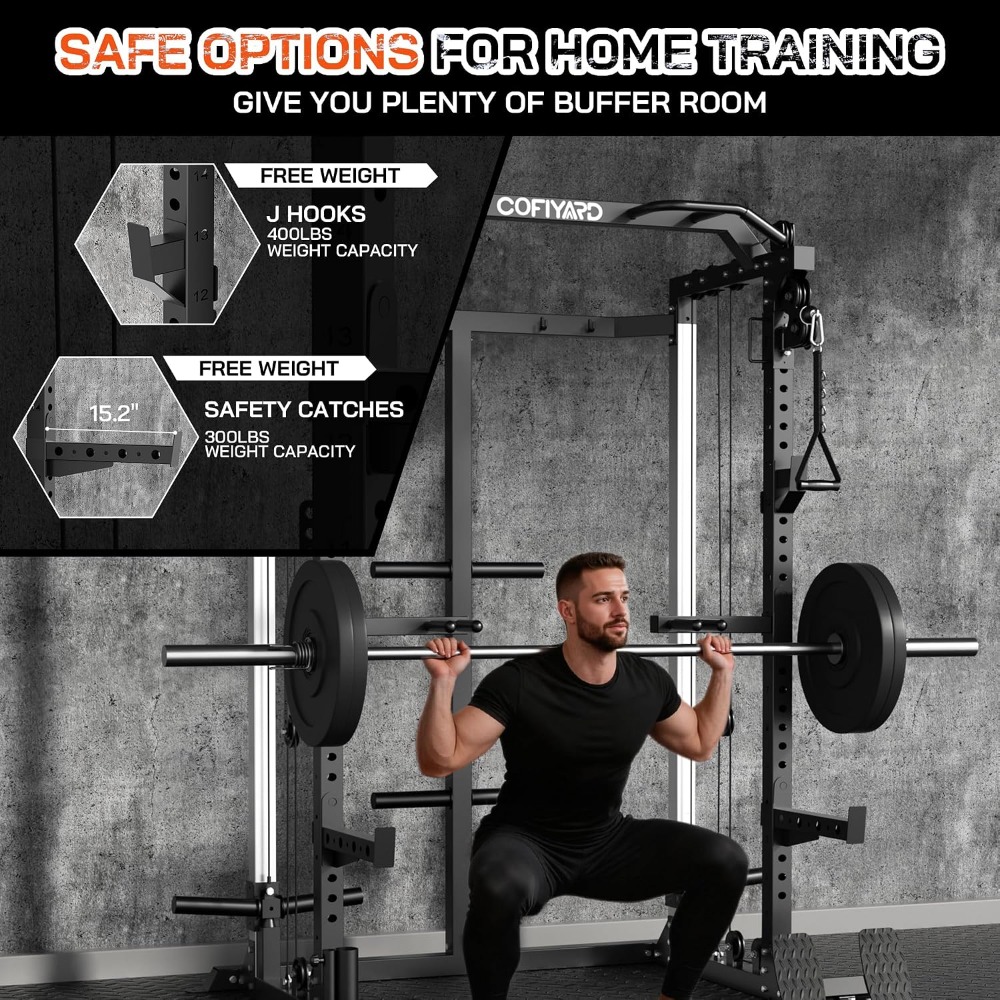 แร็คยกน้ำหนักอเนกประสงค์พร้อมร - Home Gym Rack With Cables บทวิจารณ์และราคา
