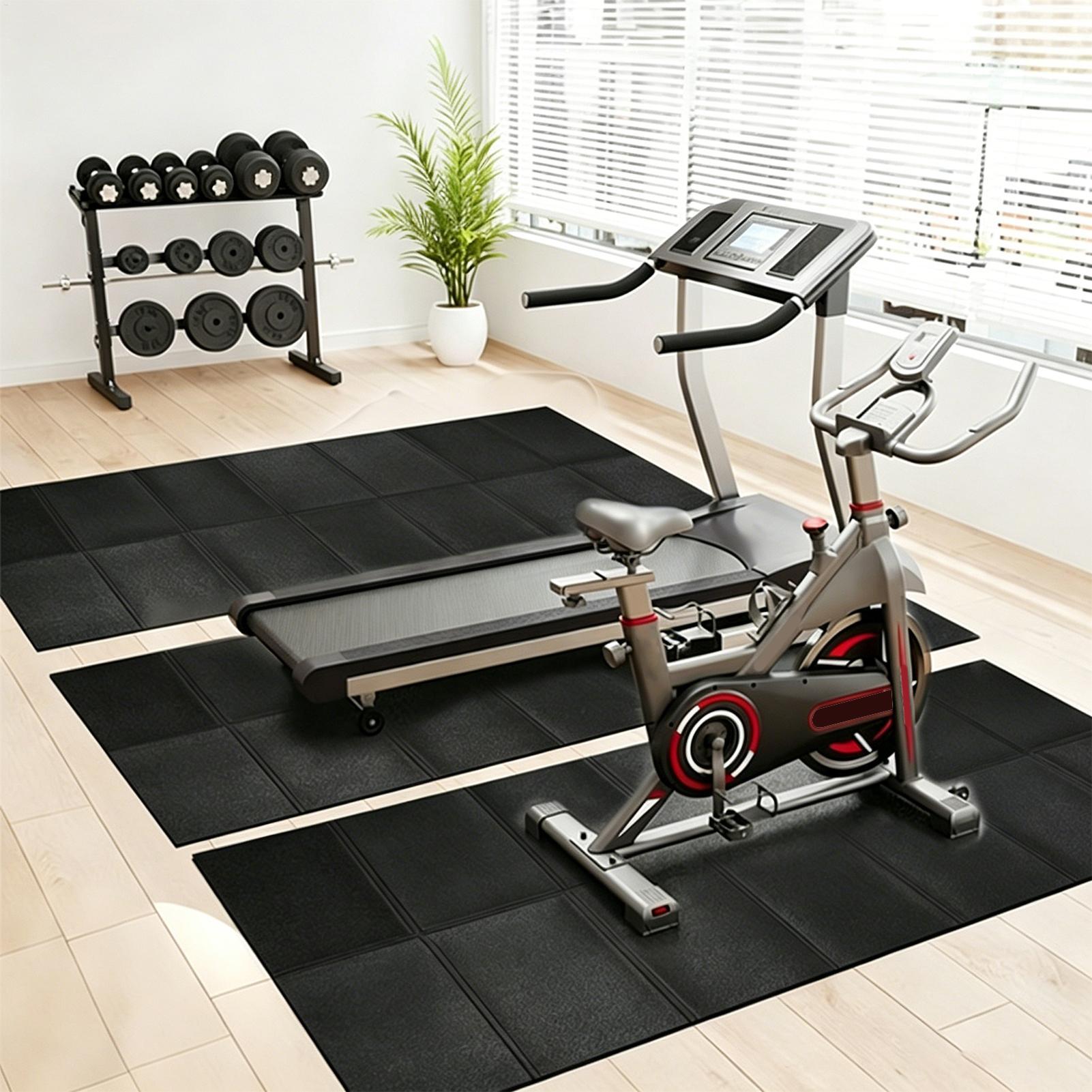 แผ่นรองพื้นลู่วิ่งไฟฟ้า ดูดซับ - Home Gym Yoga Mat บทวิจารณ์และราคา