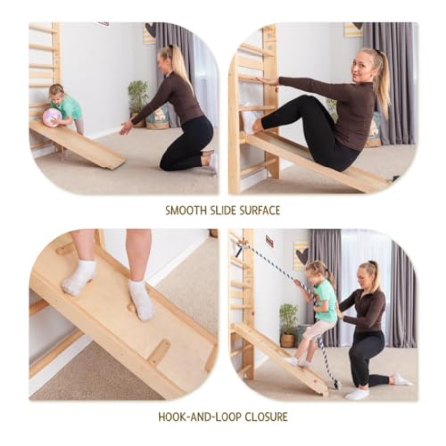 บาร์โหนติดผนังแบบสวีเดน สำหรับ - Gymnastic Rings Wooden บทวิจารณ์และราคา