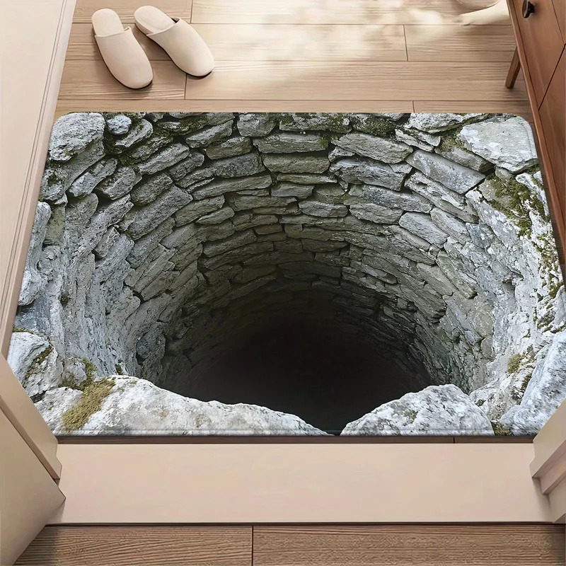 3D ภาพลวงตา Endless Abyss ลื่น - Home Gym Yoga Mat บทวิจารณ์และราคา