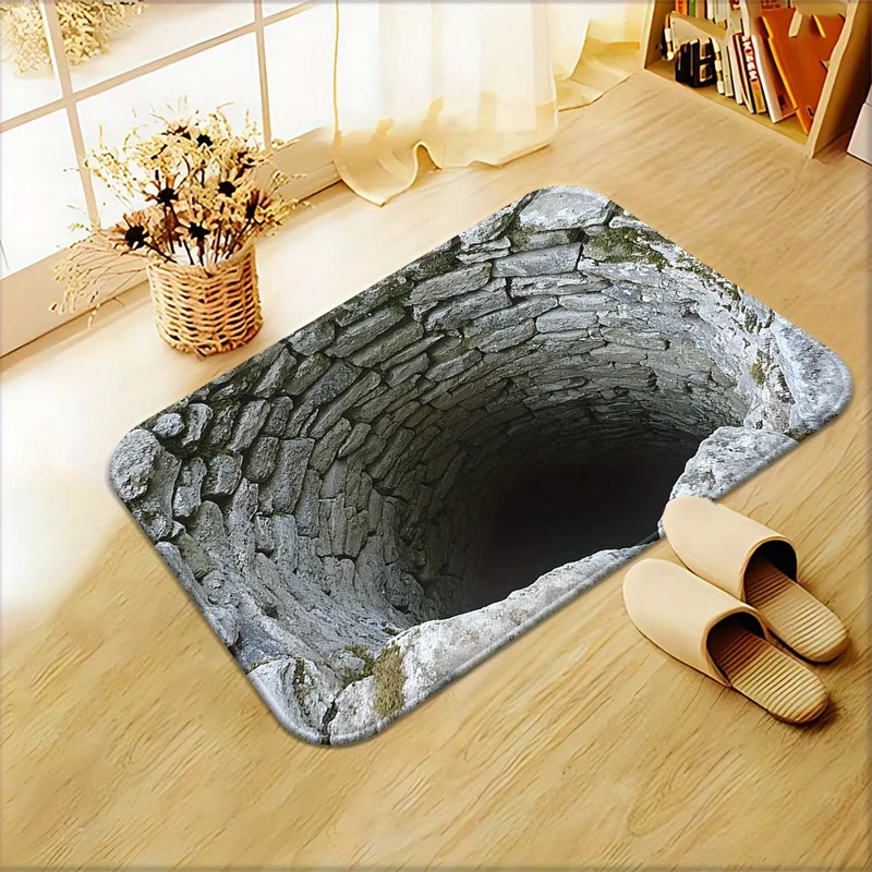3D ภาพลวงตา Endless Abyss ลื่น - Home Gym Yoga Mat บทวิจารณ์และราคา