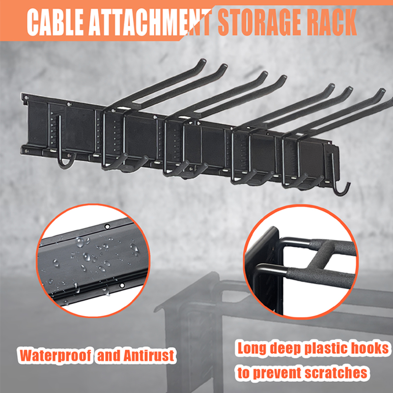 ชั้นเก็บอุปกรณ์เสริมยิมติดผนัง - Home Gym Rack With Cables บทวิจารณ์และราคา