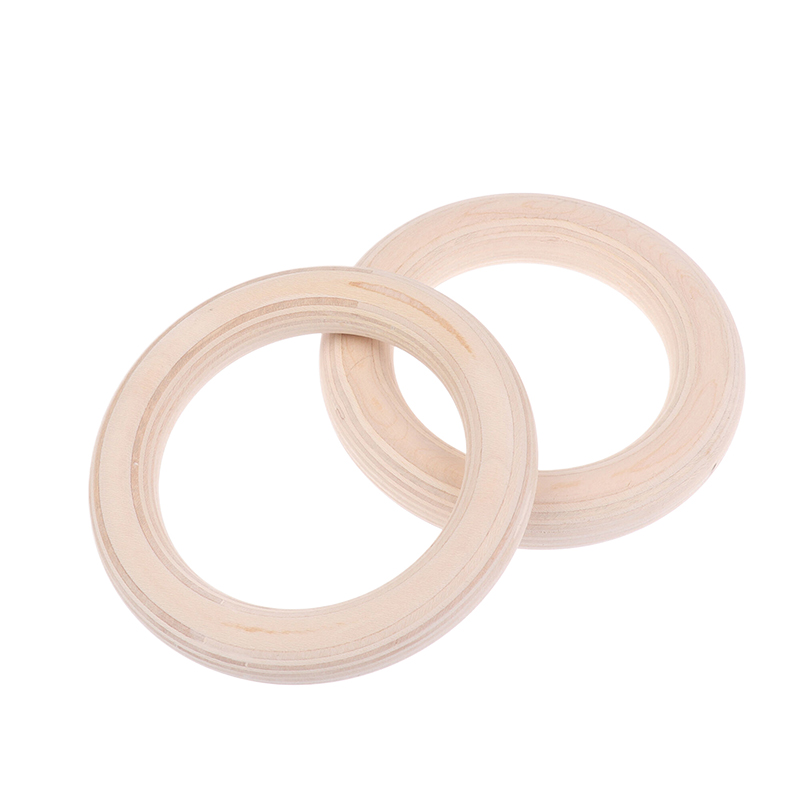 ห่วงยิมนาสติกแบบพกพา 2 ชิ้น/คู - Gymnastic Rings Wooden บทวิจารณ์และราคา