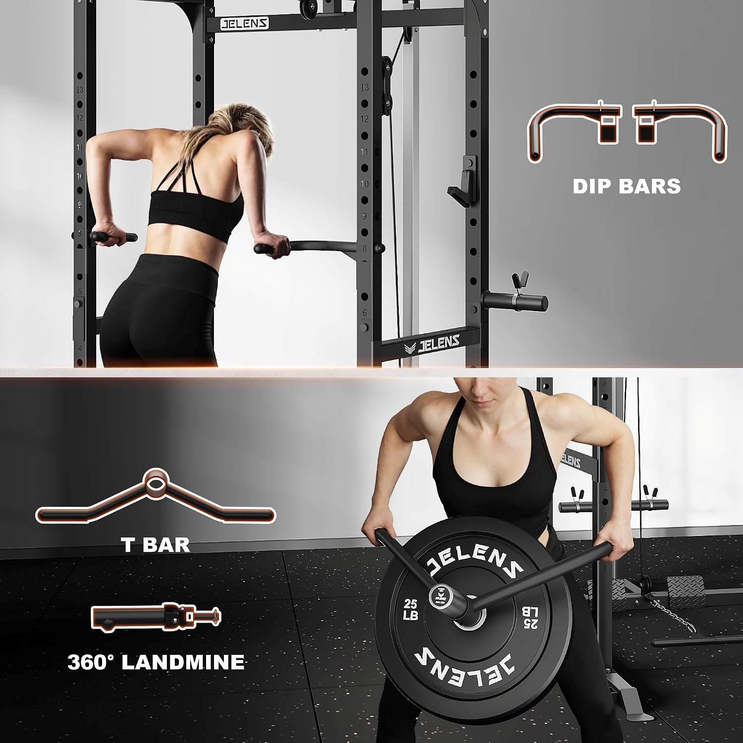แร็คออกกำลังกายอเนกประสงค์พร้อ - Home Gym Rack With Cables บทวิจารณ์และราคา