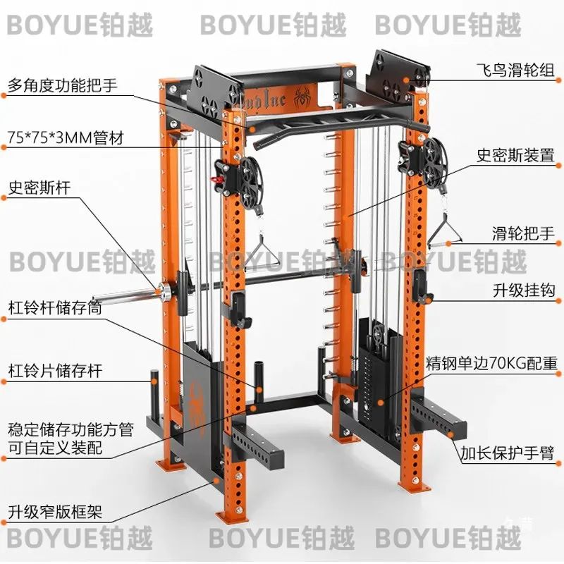แร็คสควอทอเนกประสงค์สำหรับยิมใ - Home Gym Rack With Cables บทวิจารณ์และราคา
