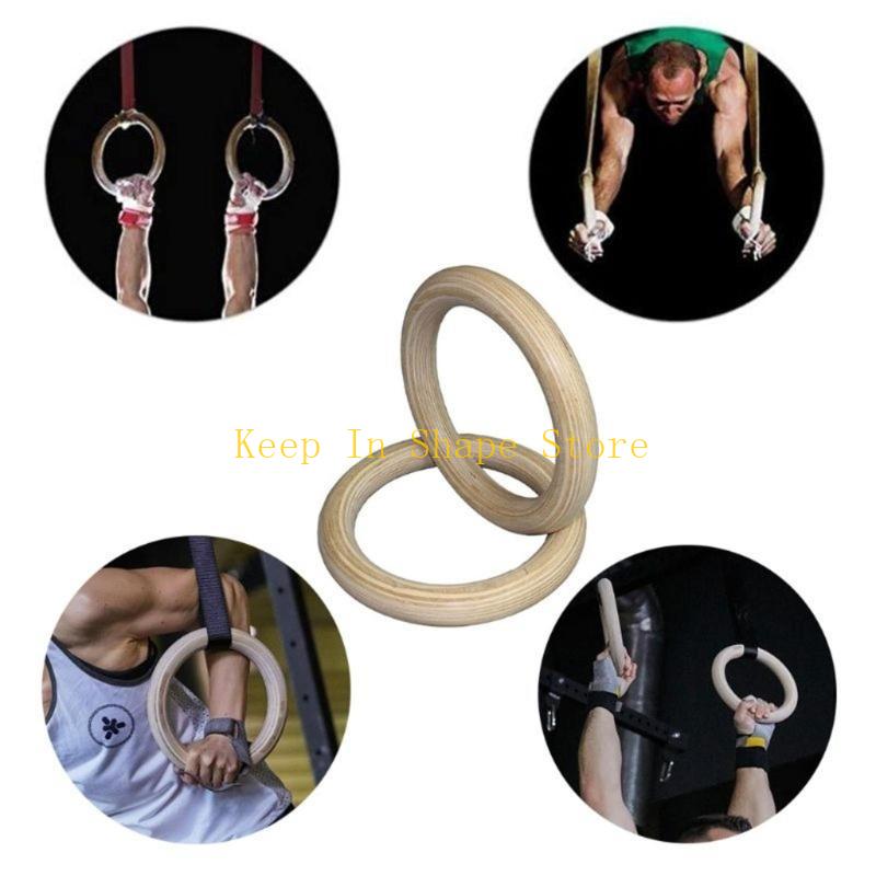 U1JC 1 PC Fitness Heavy Duty G - Gymnastic Rings Wooden บทวิจารณ์และราคา