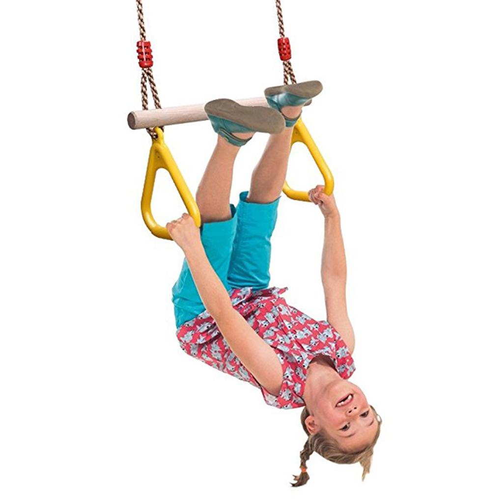 ชุดชิงช้าสำหรับเล่นในร่มและกลา - Gymnastic Rings Wooden บทวิจารณ์และราคา