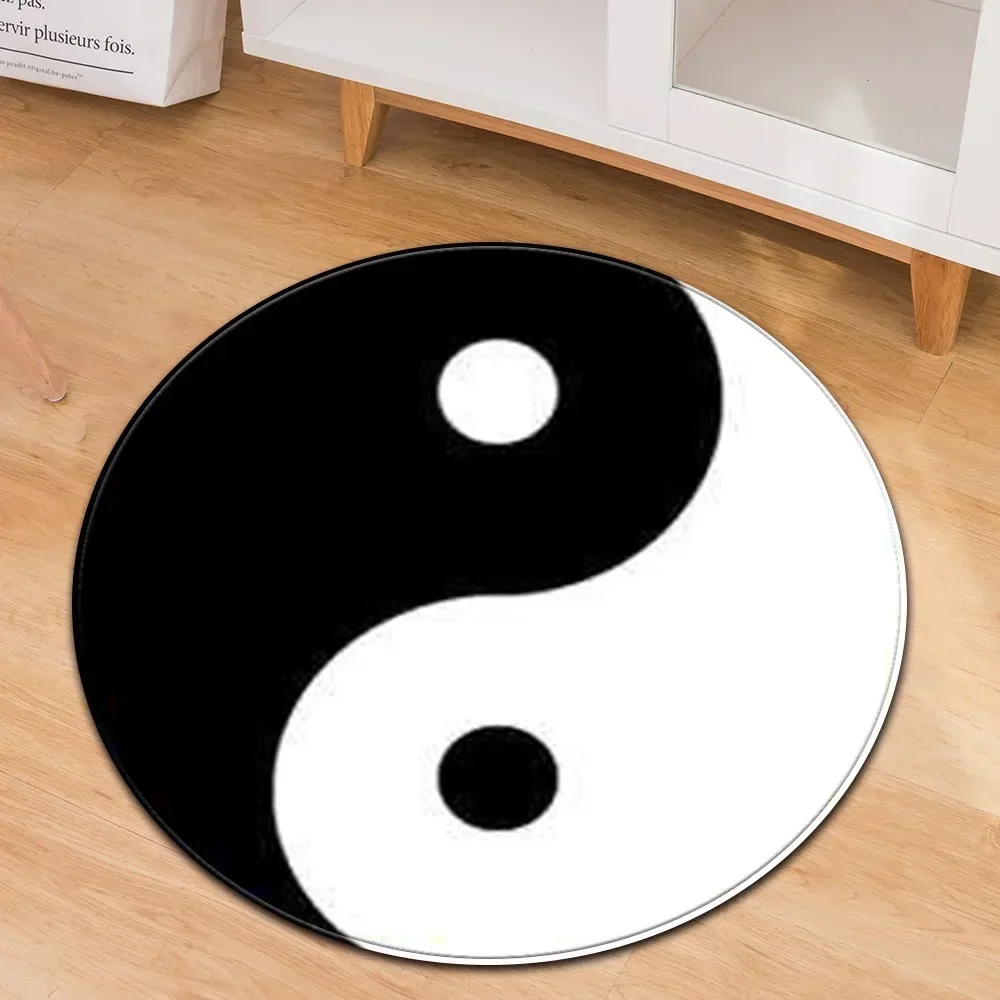 Yin Yang Taiji รอบพรมดอกไม้แห่ - Home Gym Yoga Mat บทวิจารณ์และราคา