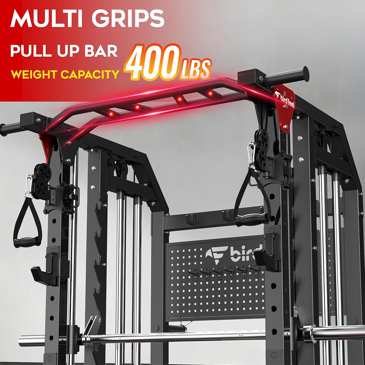 Pooboo Power Cage เครื่องออกกำ - Home Gym Rack With Cables บทวิจารณ์และราคา