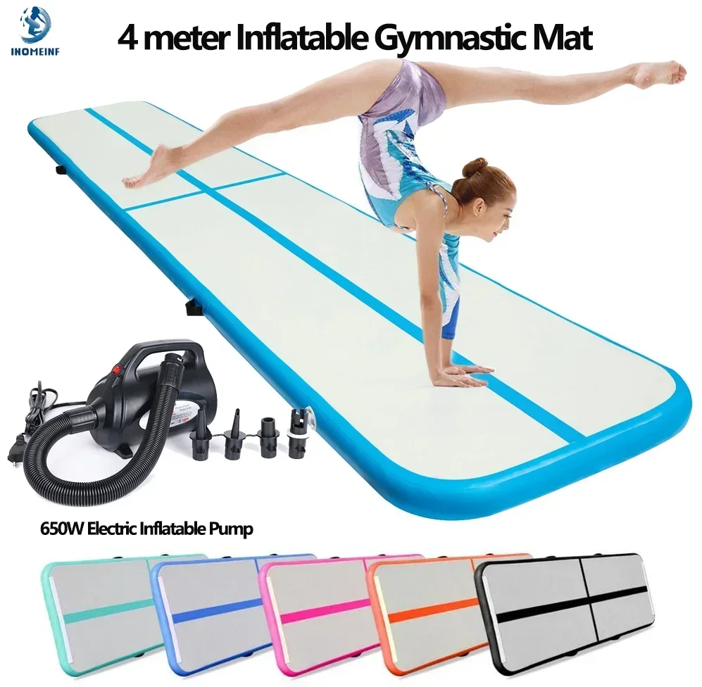 4 เมตรทนทาน Inflatable ยิมนาสต - Home Gym Yoga Mat บทวิจารณ์และราคา