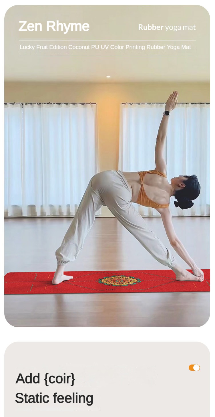 ZEN Rhyme เสื่อโยคะยางธรรมชาติ - Home Gym Yoga Mat บทวิจารณ์และราคา