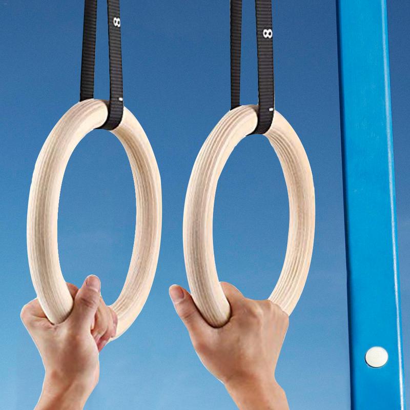 1 ชิ้นไม้เบิร์ชแหวนยิมนาสติกดึ - Gymnastic Rings Wooden บทวิจารณ์และราคา