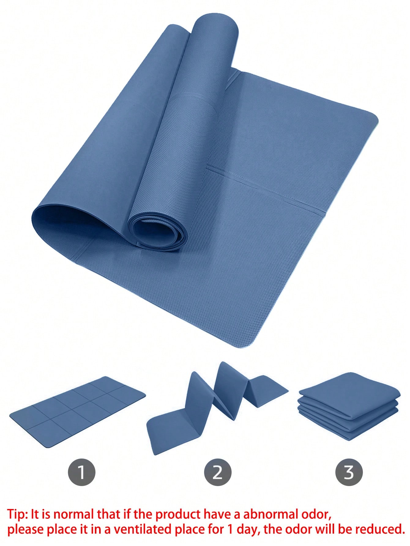 เสื่อโยคะพับได้ สีน้ำเงินเข้ม  - Home Gym Yoga Mat บทวิจารณ์และราคา