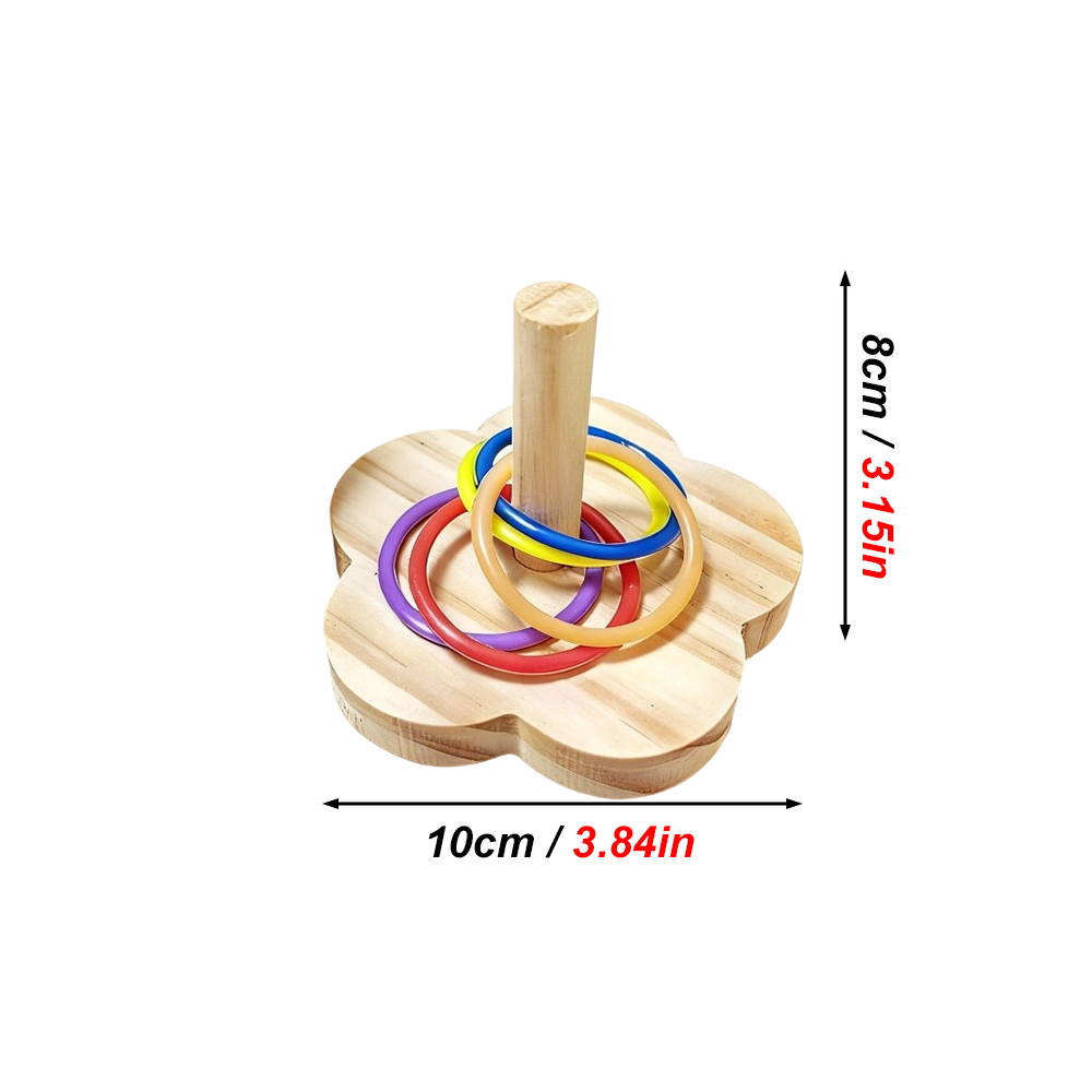 ของเล่นฝึกสมองนกแก้วไม้ 1 ชิ้น - Gymnastic Rings Wooden บทวิจารณ์และราคา