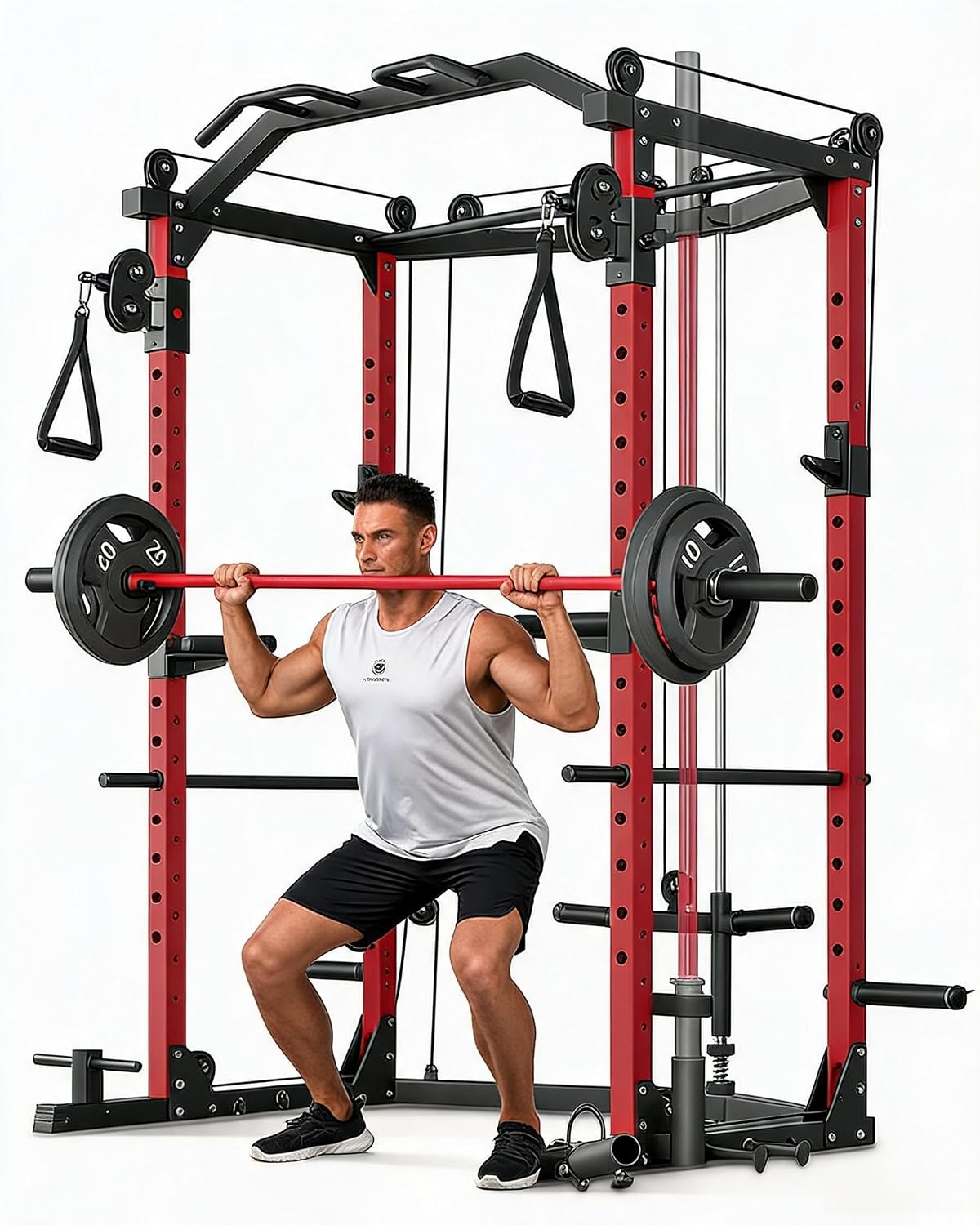 เพาเวอร์เคจ, แร็คออกกำลังกายอเ - Home Gym Rack With Cables บทวิจารณ์และราคา