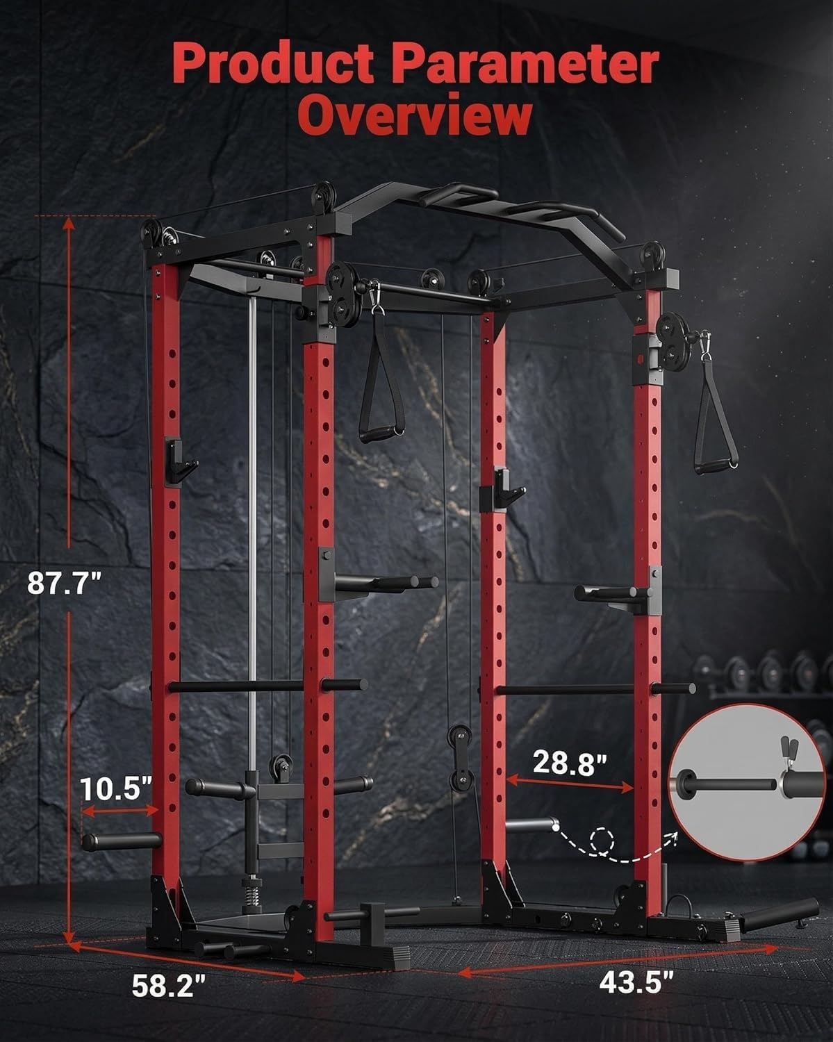 เพาเวอร์เคจ, แร็คออกกำลังกายอเ - Home Gym Rack With Cables บทวิจารณ์และราคา