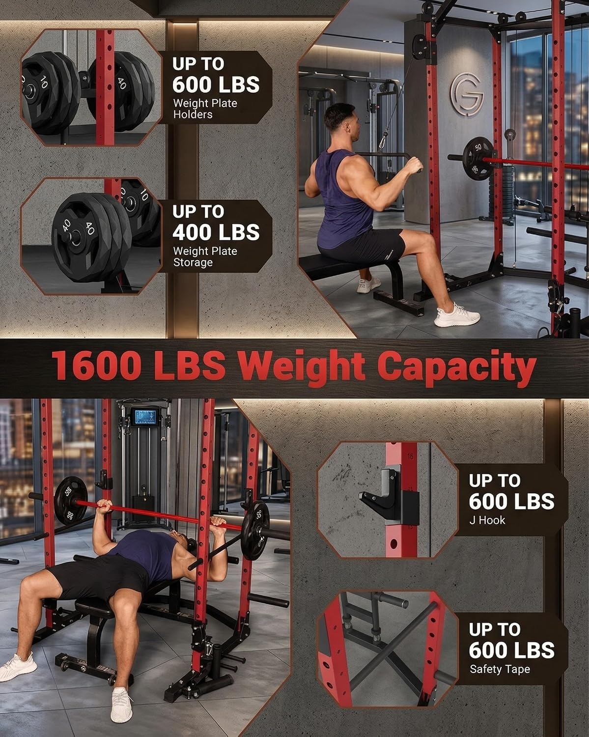 เพาเวอร์เคจ, แร็คออกกำลังกายอเ - Home Gym Rack With Cables บทวิจารณ์และราคา