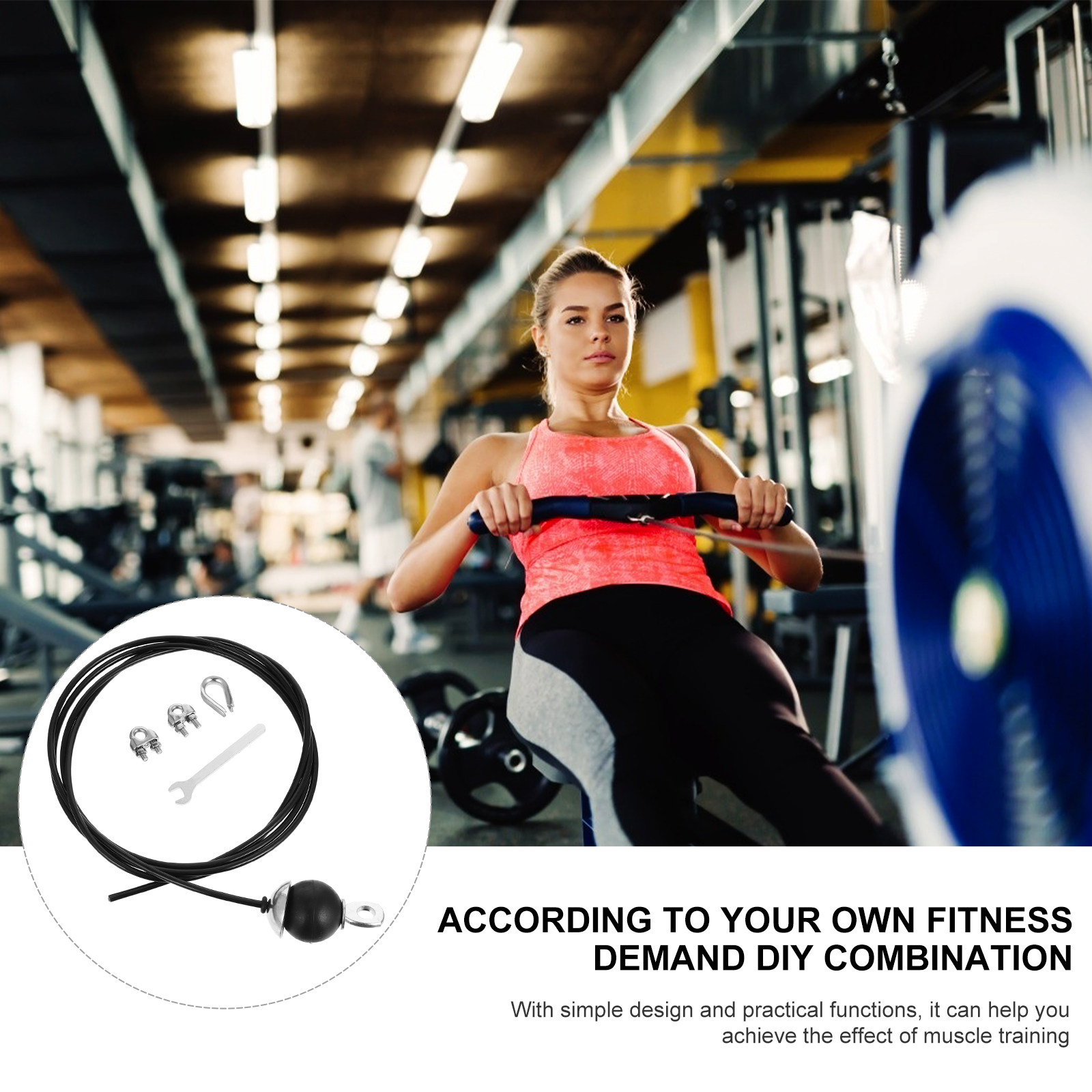 ชุดอุปกรณ์สายเคเบิลเหล็กปรับระ - Home Gym Diy บทวิจารณ์และราคา