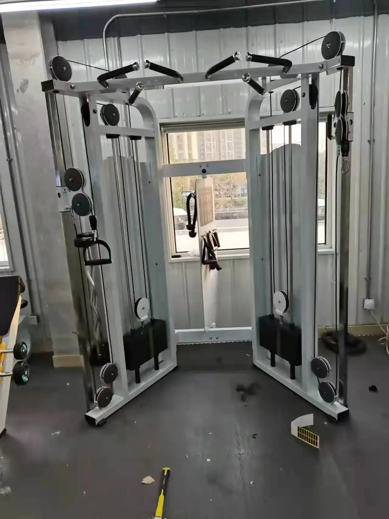 เครื่องออกกำลังกายแบบมัลติฟังก - Home Gym Rack With Cables บทวิจารณ์และราคา
