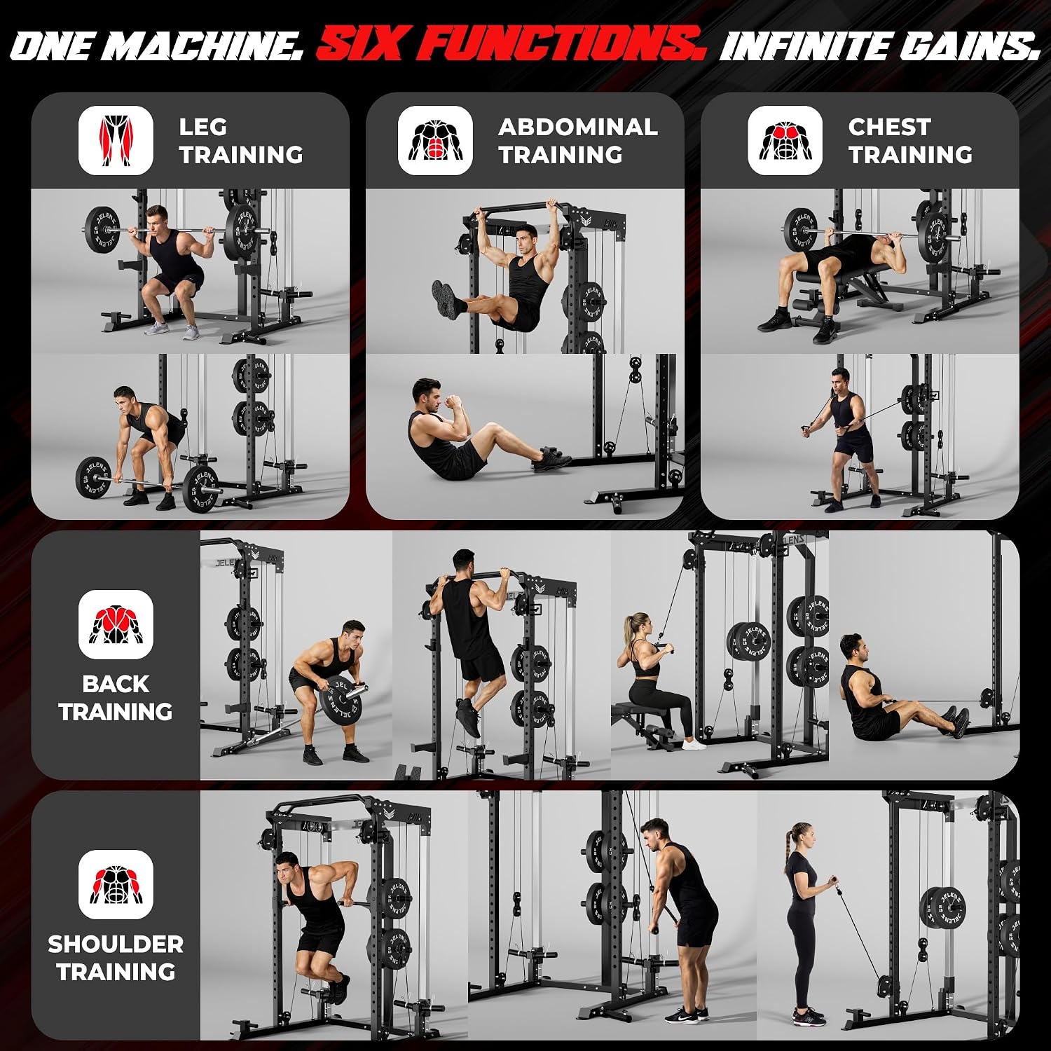 โครงออกกำลังกายอเนกประสงค์ 200 - Home Gym Rack With Cables บทวิจารณ์และราคา